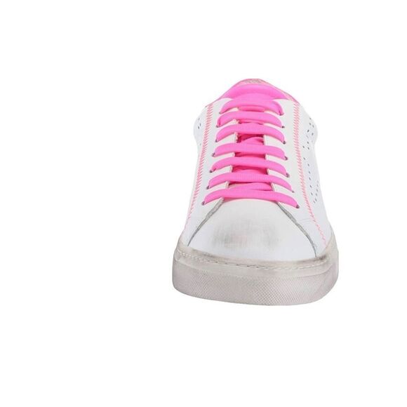 New Steve Madden Rezza Hot Pink Grunge Barbie Barbiecore Sneakers NIB - Picture 2 of 15